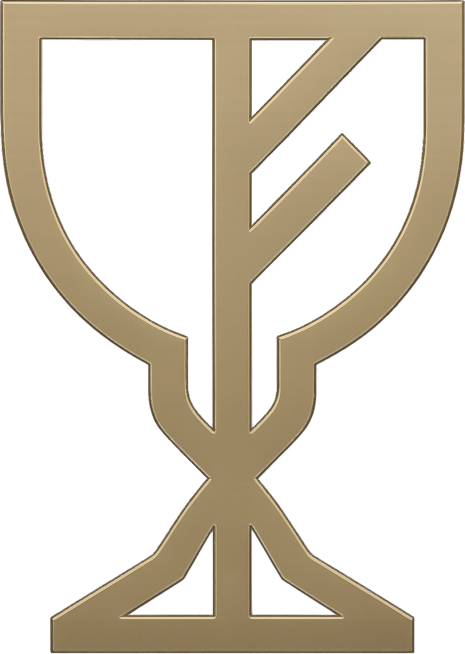 The Saga Markets runic cup emblem